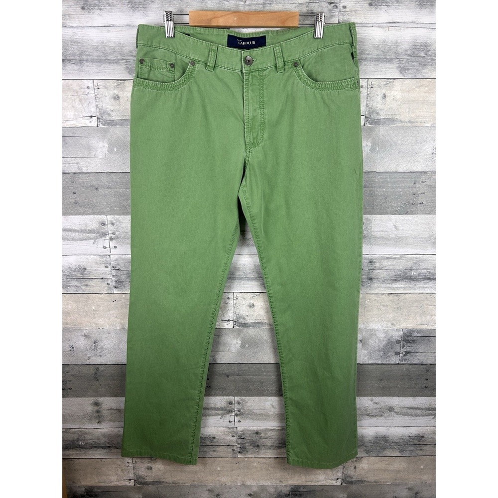 Atelier Gardeur Nevio Regular Fit Men's Green Chino Pants 38x34